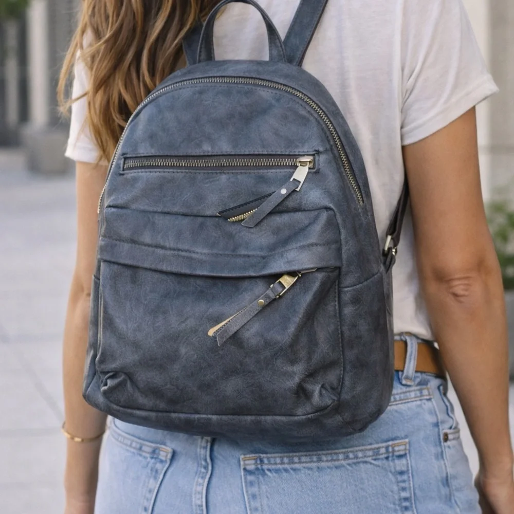 Stylish Gray Backpack